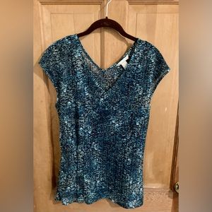 Banana republic women’s short sleeve shirt with tank top attached